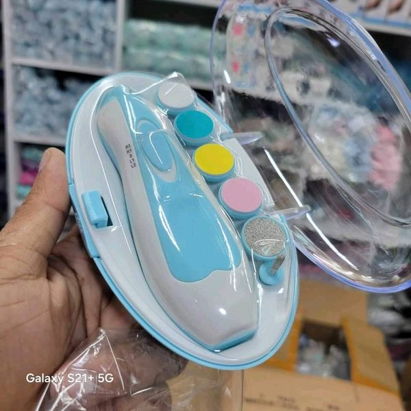 Electric Baby Nail Trimmer Set with LED Light - Image 3