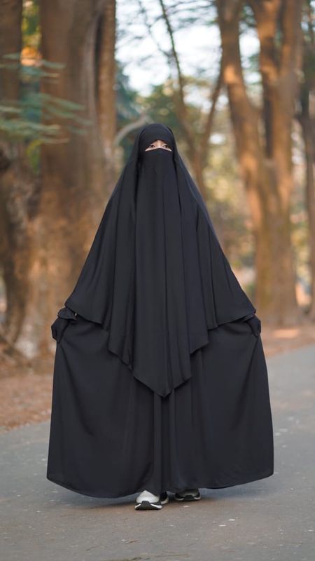 Muslima Borkha Set – Full Set-ডুবাই চেরি কাপড়।