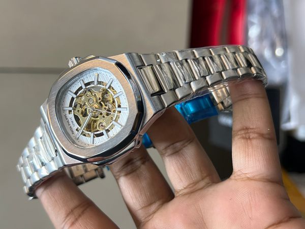 PATEK AUTO CHAIN WHITE DIAL