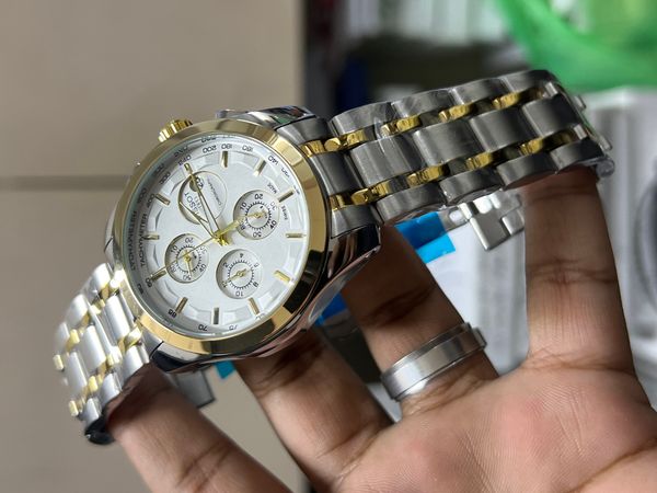 TISSOT CHAIN CHRONO TWO TONE WHITE DIAL