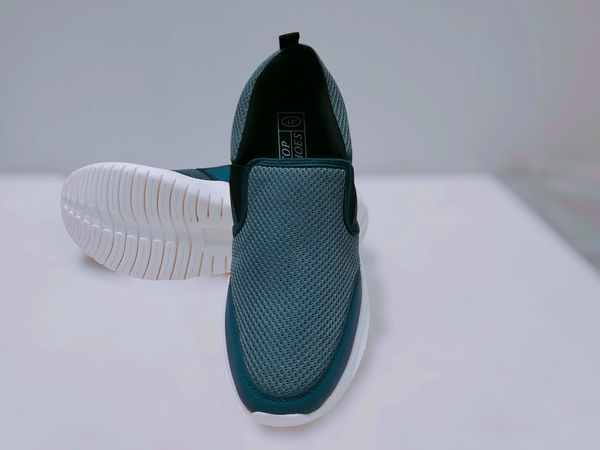 Mens Running Shoes Slip on Mesh Sneakers-Navy Blue