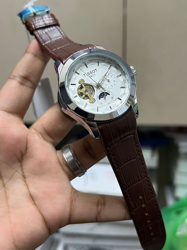 TISSOT AUTO CHRONO BROWN BELT