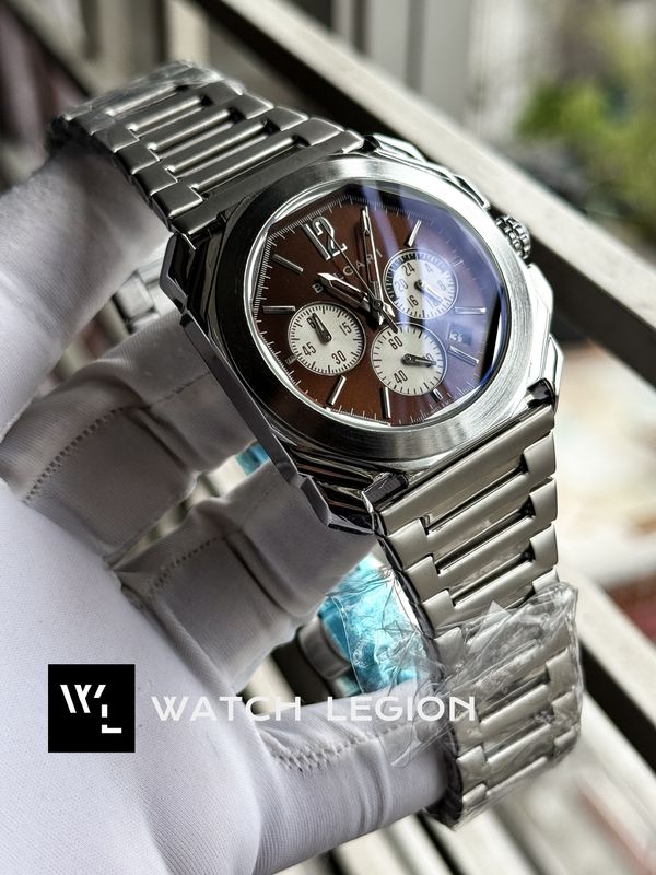 BVLGARI CHAIN BROWN DIAL WHITE SUB