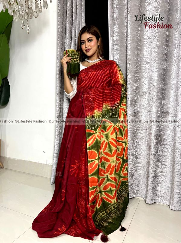 Exclusive কোয়ালিটি প্রিমিয়াম সিল্ক শাড়ি (LF-E-237)