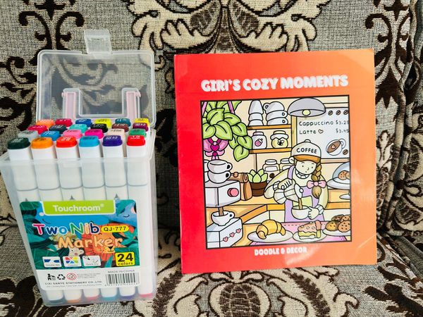 Any Book + 24 Pcs Dual Art Marker combo
