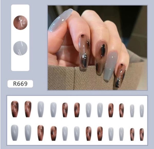 24 pieces nails. with glue stick