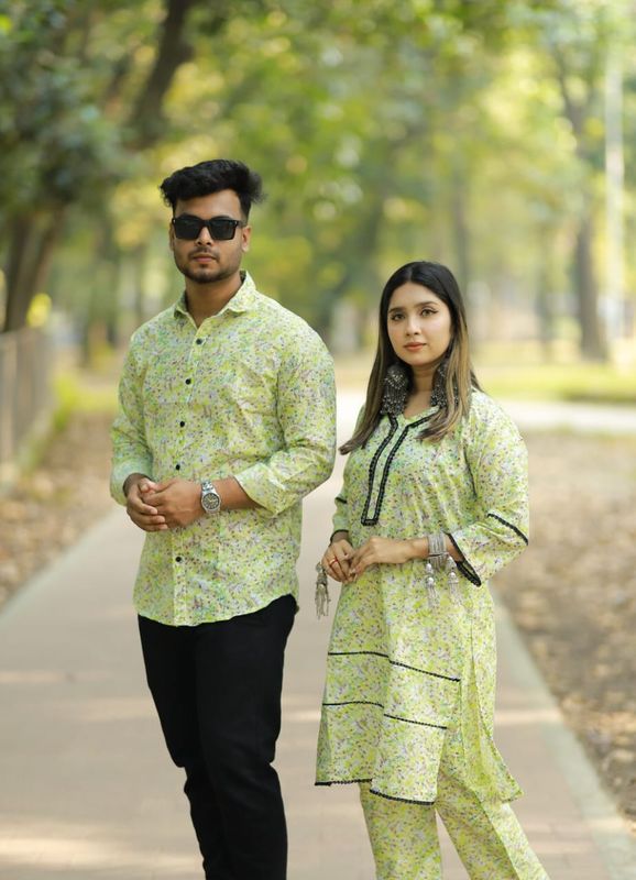 শার্ট এবং টু পিস কাপল ড্রেস