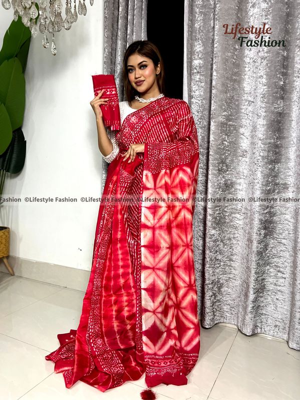 Exclusive কোয়ালিটি প্রিমিয়াম সিল্ক শাড়ি (LF-E-241)