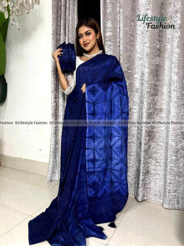 Exclusive কোয়ালিটি প্রিমিয়াম সিল্ক শাড়ি (LF-E-244)