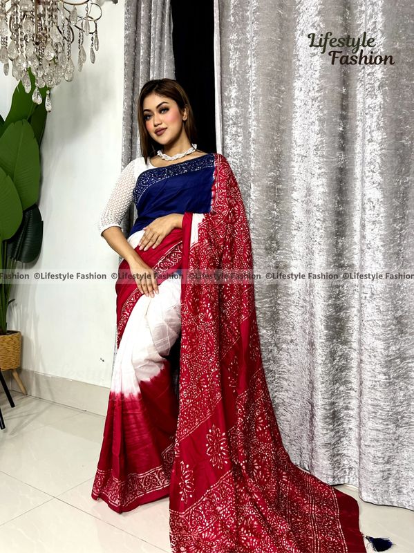 Exclusive কোয়ালিটি প্রিমিয়াম সিল্ক শাড়ি (LF-E-230)