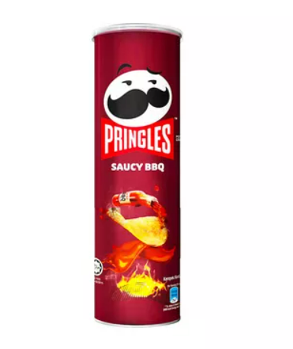 Pringles Saucy BBQ Potato Chips 134 gm