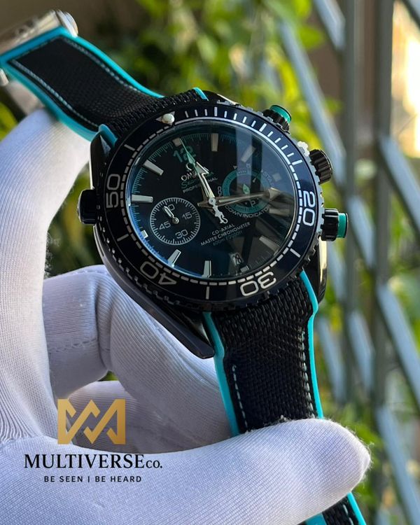 OMEGA VOLVO RACING BLACK BELT BLACK DIAL (AA)