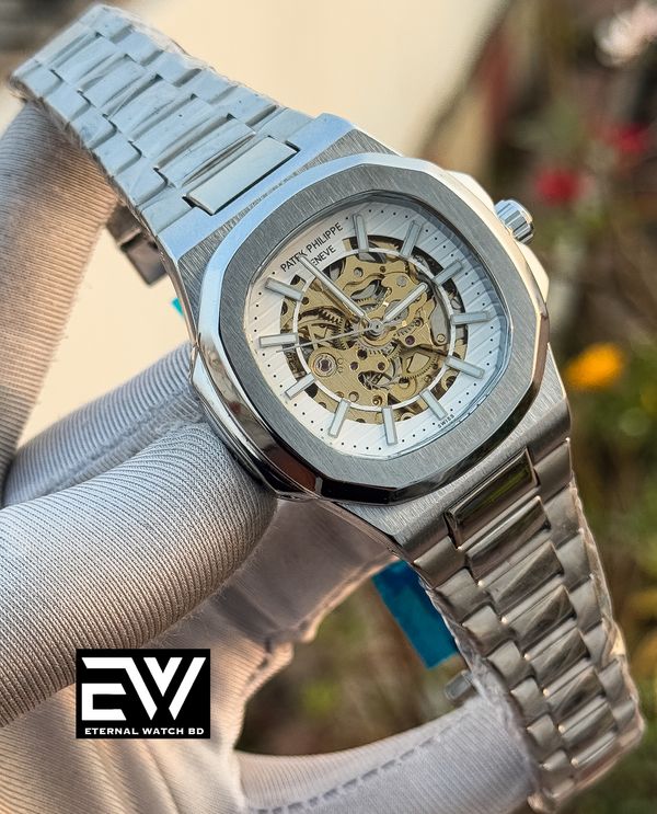 PATEK AUTOMATIC CHAIN WHITE DIAL