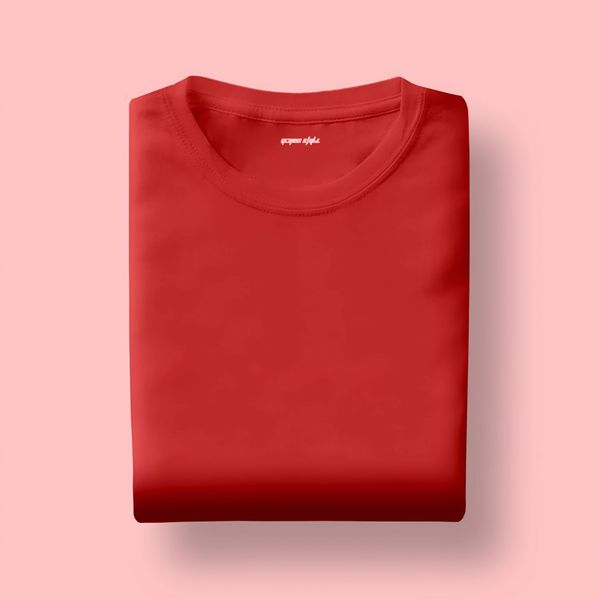 Red Half Sleeve Unisex T-shirt