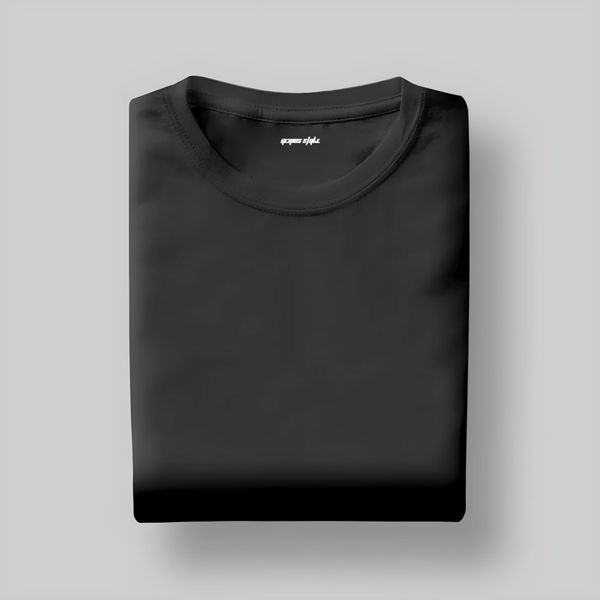 Charcoal Melange Unisex Half Sleeve T-shirt