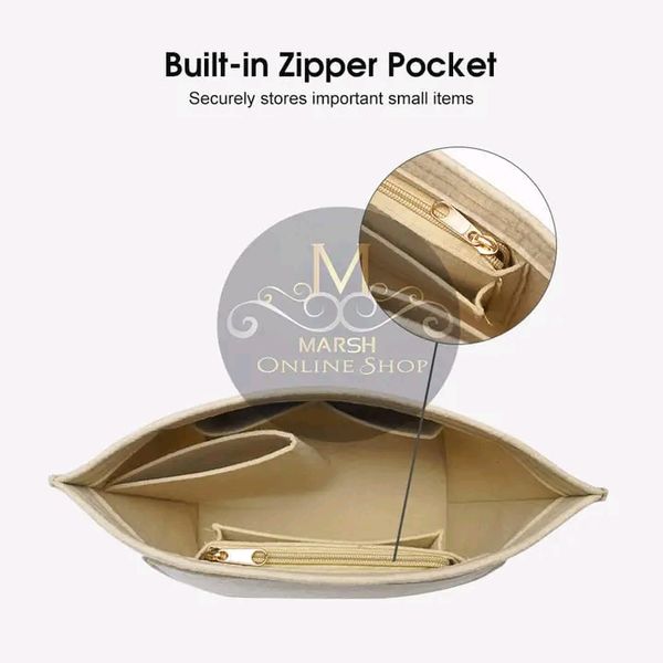 💥LouisWill Felt Insert Bag Cosmetic Bag Handle Bag Liner Bag - Image 4