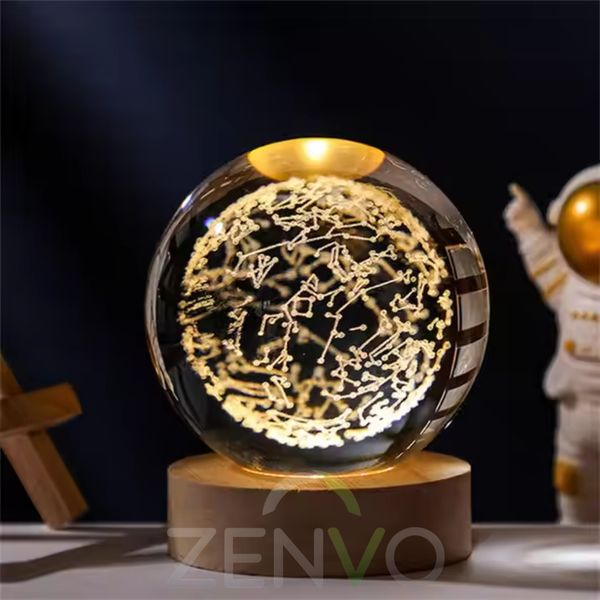 3D Crystal Ball – Constellation ( 7 Color Base)