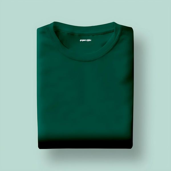 Bottle Green Half Sleeve Unisex T-shirt