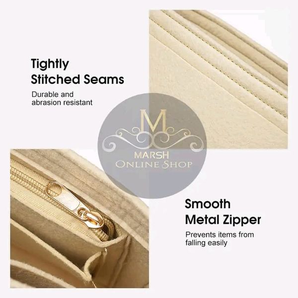 💥LouisWill Felt Insert Bag Cosmetic Bag Handle Bag Liner Bag - Image 5