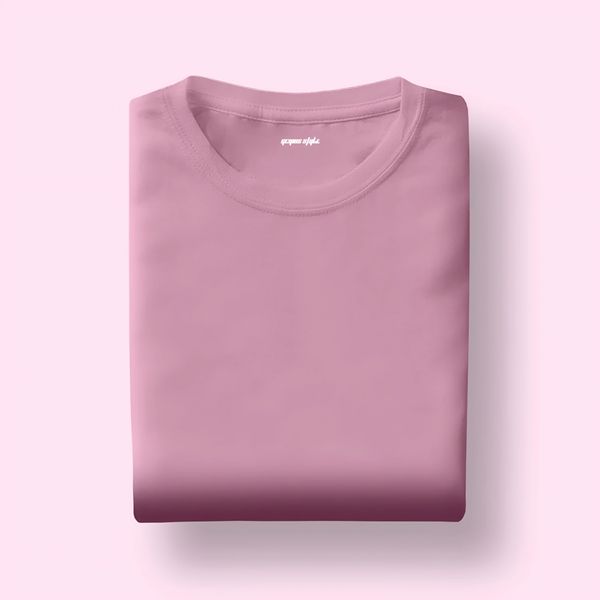Light Mauve Half Sleeve Unisex T-shirt