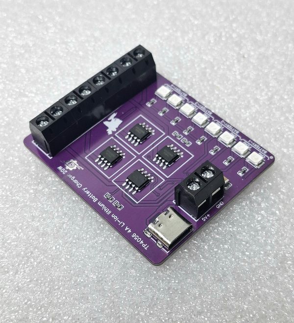 4 Way Charging Module. TP4056 3.7V Lithium Battery Charging Module 4A
