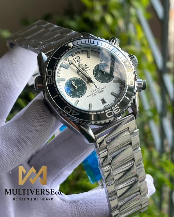 OMEGA SEAMASTER VOLVO SILVER CHAIN WHITE DIAL  (AA)