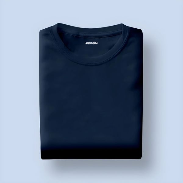 Navy Unisex Half Sleeve T-shirt