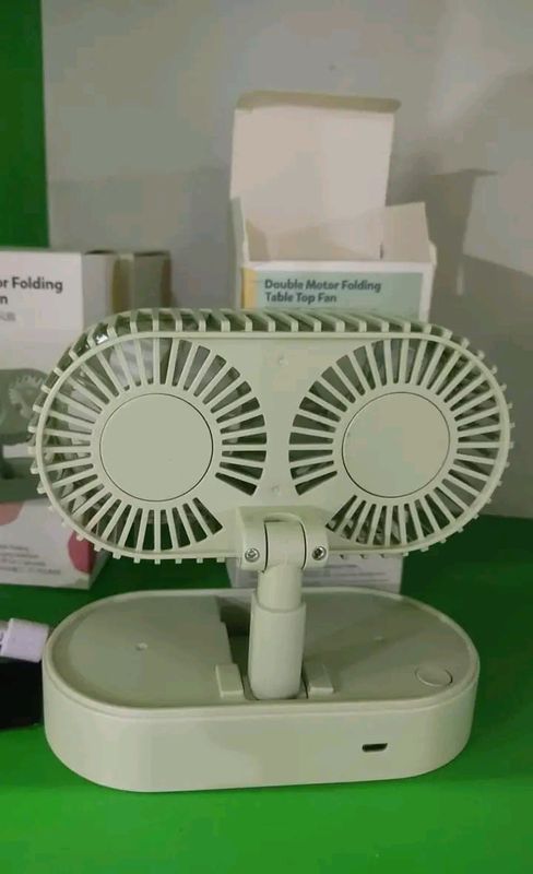 DOUBLE MOTOR FOLDING TABLE TOP FAN - Image 3
