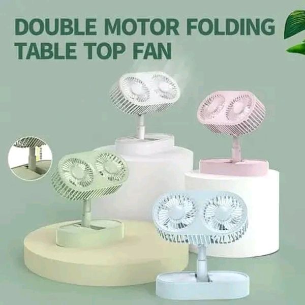 DOUBLE MOTOR FOLDING TABLE TOP FAN - Image 4