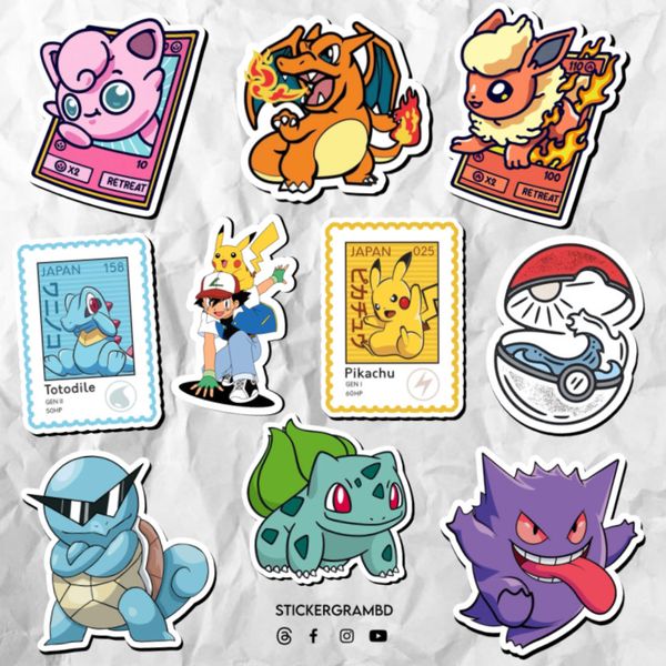 Pokemon Sticker Set