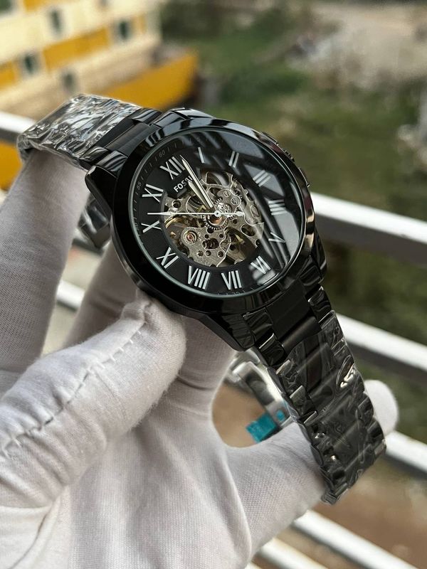 Fossil Automatic Full Black Chain AA