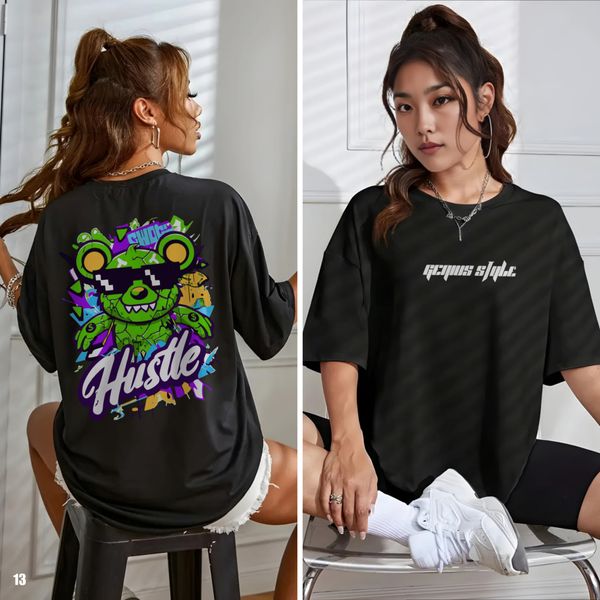 Hustile Drop Shoulder T-shirt - 13