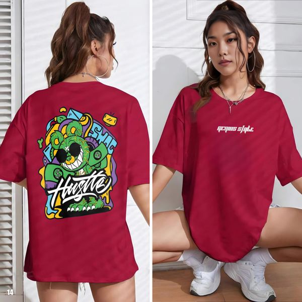 Hustile Drop Shoulder T-shirt - 14