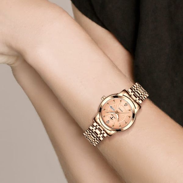 TRISOYE Gorgeous Rose Gold Ladies Fashionable Watch