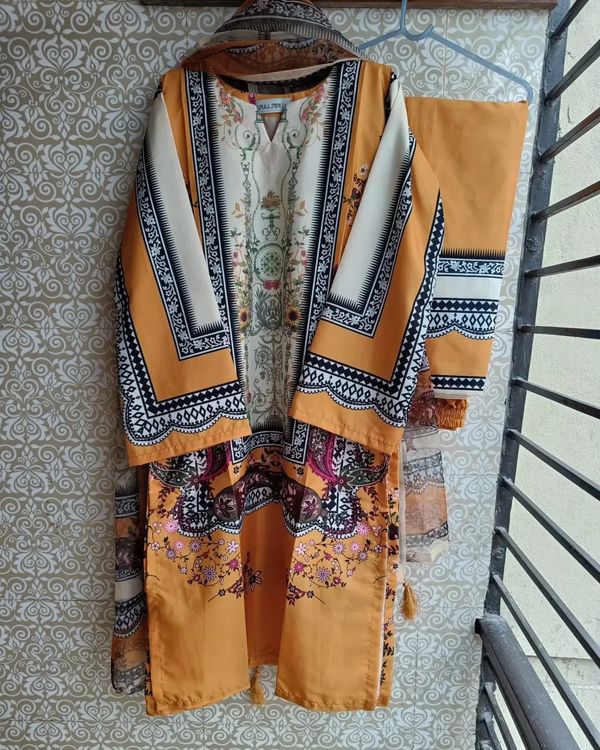 Digital Printed Three Piece