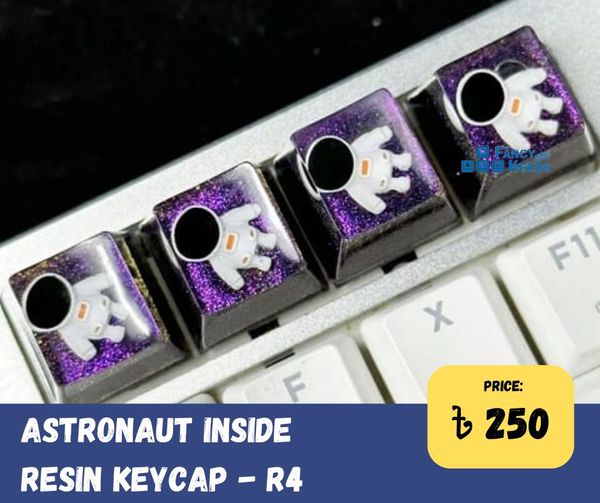 Astronaut Inside - R4 Resin Keycap