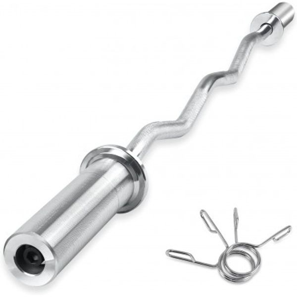 47 Inch ez Olympic barbell bar with two clips