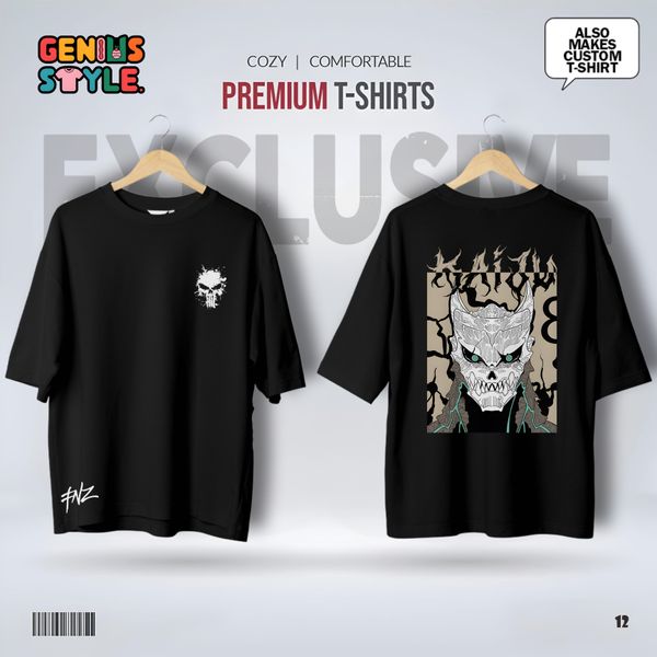 Kaiju No 8 - Premium Drop Shoulder T-shirt - 12