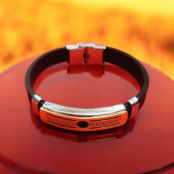 Silicone Rubber Wristband Cross Bracelets Charm Bracelet Casual Male Jewelry pulseira feminina