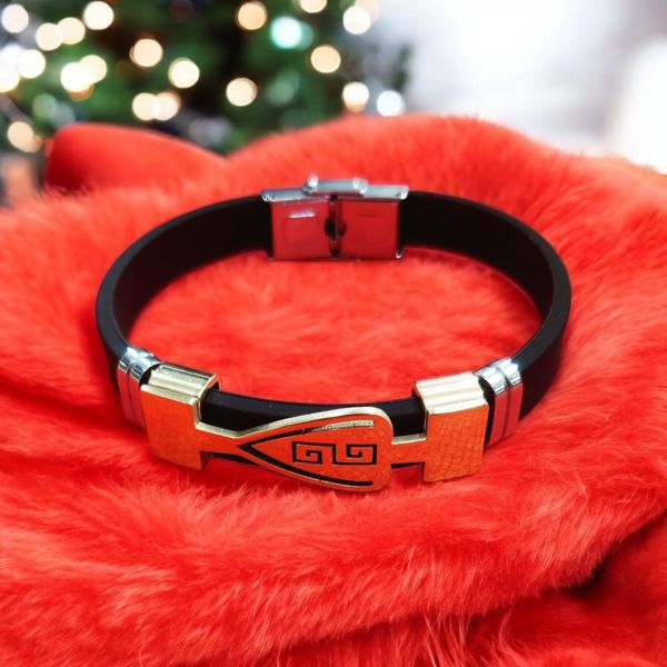Bracelet Stainless Steel Silicone Rubber Wristband Cross Bracelets Charm Bracelet Casual Male Jewelry pulseira feminina