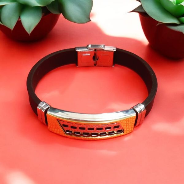 Bracelet Stainless Steel Silicone Rubber Wristband Cross Bracelets Charm Bracelet Casual Male Jewelry pulseira feminina