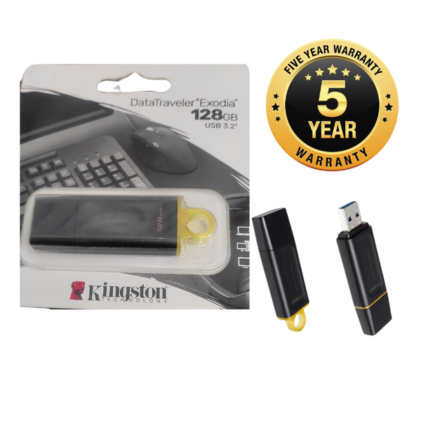 Kingston DataTraveler Exodia 128GB USB 3.2 Black Pen Drive #DTX/128GB