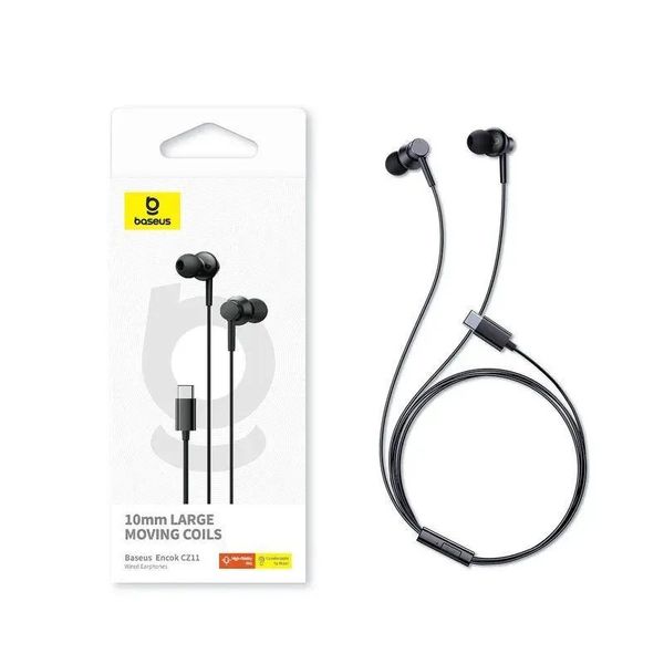 Baseus Earphone Type-c Earphone For Iphone 15 16 Series Samsung google Pixel With Mic