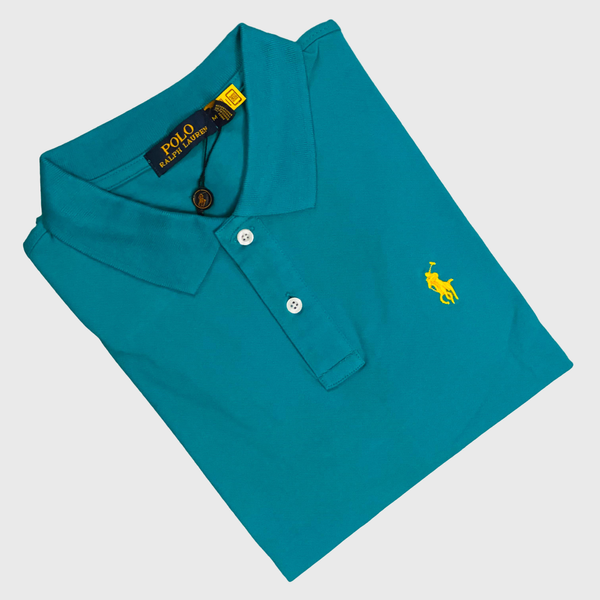 Ralph Lauren Men's Turquoise Blue U.S. Polo T-shirt
