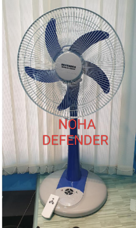 Noha defender rechargeable 16" halfstand charger fan.
