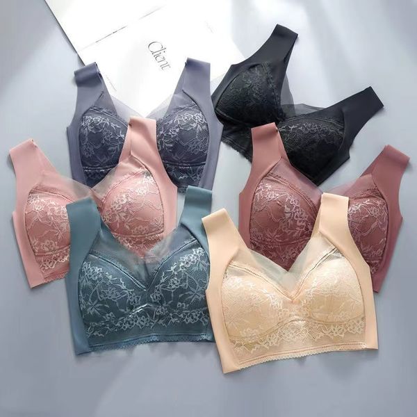 Seamless pushup Bra with Beautiful Back for Girls Fixed Without Steel Ring One Piece Wrapped Chest for Women Seamless Underwear