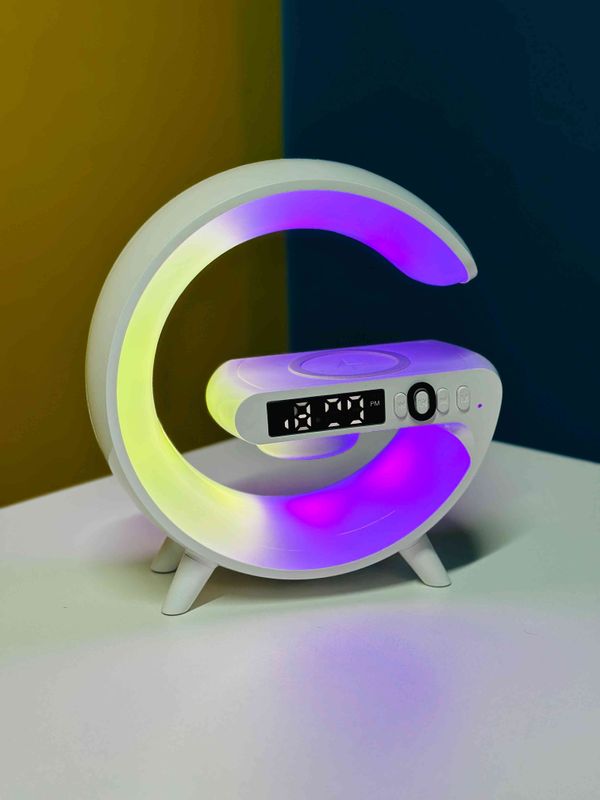 Atmosphere RGB Light Bluetooth Speaker With Wireless Charging.