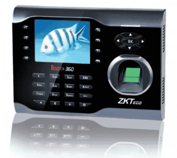ZKTeco iClock 360 Fingerprint Time Attendance Terminal with Adapter