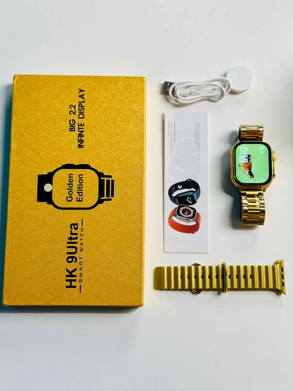 HK 9Ultra Smartwatch Golden Edition