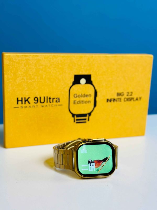 HK 9Ultra Smartwatch Golden Edition - Image 2
